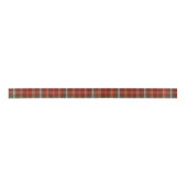 Tartan Pattern Paprika en Slate ID210 Satijnen Lint (Voorkant)