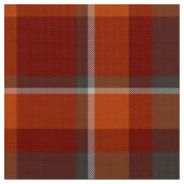 Tartan Pattern Paprika en Slate ID210 Stof (Close Up)