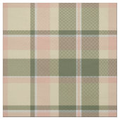 Tartan Pattern Soft Sage en Roos Roze ID210 Stof (Swatch)