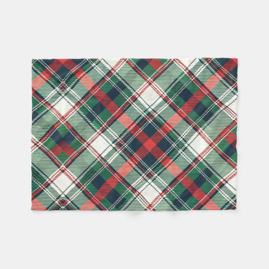 Tartan Plaid Blanket Fleece Deken (Voorkant (Horizontaal))