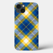 Tartan Plaid Blauw Geel