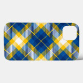 Tartan Plaid Blauw Geel Case-Mate iPhone Case (Achterkant (horizontaal))