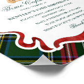 Tartan Plaid Christmas Bear Birthday Time Capsule Poster (Hoek)