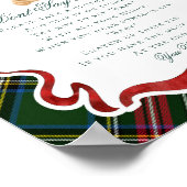 Tartan Plaid Christmas Bear Dont Say Baby Game Poster (Hoek)