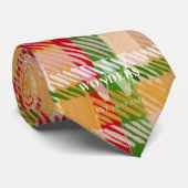 Tartan Plaid Custom Monogrammed Party Stropdas (Opgerold)