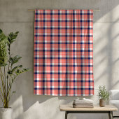 Tartan Plaid Deken in Koraal en Marine Hues