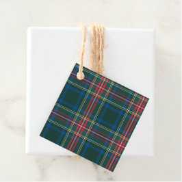 Tartan Plaid Designer Classic Kerstvakantie Bedankjes Labels