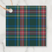 Tartan Plaid Designer Classic Kerstvakantie Bedankjes Labels (Voorkant)