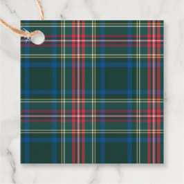 Tartan Plaid Designer Classic Kerstvakantie Bedankjes Labels