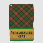 Tartan Plaid Golf Cadeaus voor iedereen Golfhanddoek (Voorkant)