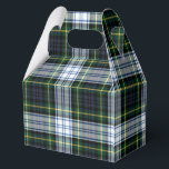 Tartan Plaid Gordon Green Check Party Bedankdoosjes<br><div class="desc">Vul uw cadeaubehoeften in met deze schattige gelaatspreuk Gordon tartan patroon Favor box voor elke speciale gelegenheid,  zoals verjaardagen,  verjaardagen,  feestdagen</div>