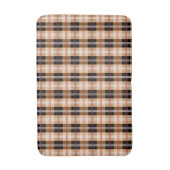 Tartan plaid in zwart en bruin badmat (Voorkant Verticaal)