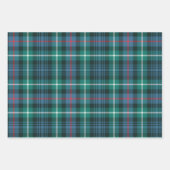 Tartan Plaid Kerstmis Feestelijk Rood Groen Blauw Inpakpapier Vel (Voorkant 2)