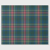 Tartan Plaid Kerstmis Groene Klassieke Preppy Cadeaupapier (Vlak)