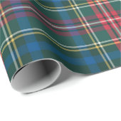 Tartan Plaid Kerstmis Groene Klassieke Preppy Cadeaupapier (Rol Hoek)