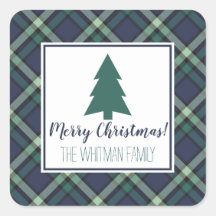Tartan Plaid Kerstmis, Navy en Groen Vakantieseizo