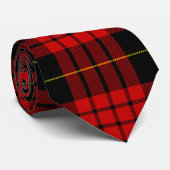 Tartan Plaid Kerstmis, Rood Zwart Stropdas (Opgerold)