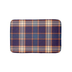 Tartan plaid, kleurrijke marine textuur. badmat