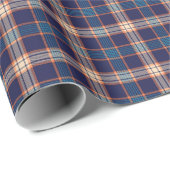 Tartan plaid, kleurrijke marine textuur. cadeaupapier (Rol Hoek)