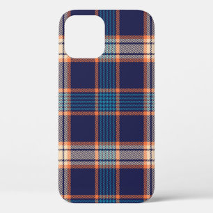 Tartan plaid, kleurrijke marine textuur. Case-Mate iPhone case