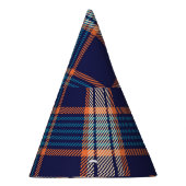 Tartan plaid, kleurrijke marine textuur. feesthoedjes (Rechts)