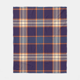 Tartan plaid, kleurrijke marine textuur. fleece deken
