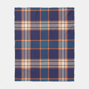 Tartan plaid, kleurrijke marine textuur. fleece deken
