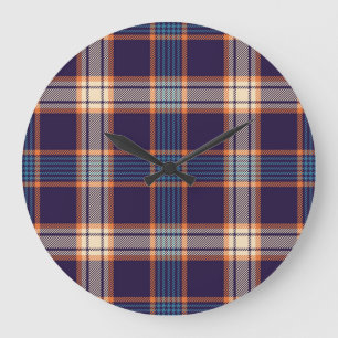 Tartan plaid, kleurrijke marine textuur. grote klok