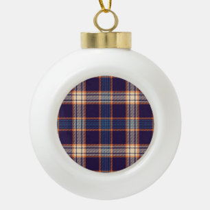 Tartan plaid, kleurrijke marine textuur. keramische bal ornament