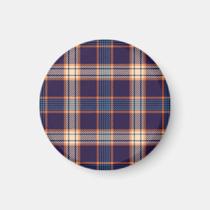 Tartan plaid, kleurrijke marine textuur. magneet
