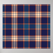 Tartan plaid, kleurrijke marine textuur. poster (Voorkant)