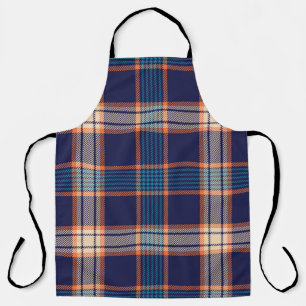 Tartan plaid, kleurrijke marine textuur. schort