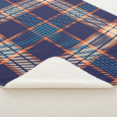 Tartan plaid, kleurrijke marine textuur. sherpa deken (3/4)