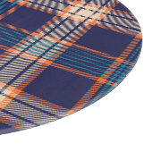 Tartan plaid, kleurrijke marine textuur. snijplank (Hoek)