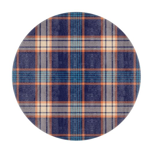 Tartan plaid, kleurrijke marine textuur. snijplank (Voorkant)