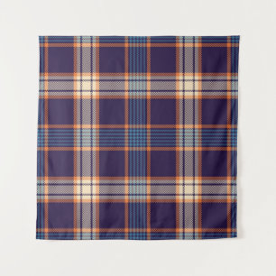 Tartan plaid, kleurrijke marine textuur. wandkleed