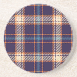 Tartan plaid, kleurrijke marine textuur. zandsteen onderzetter