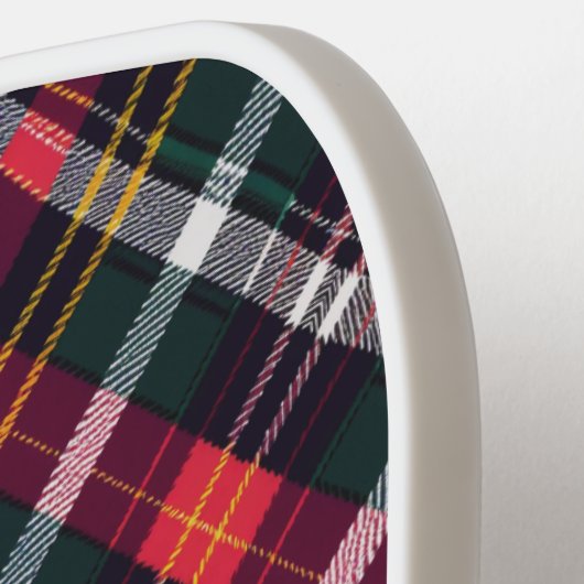 Tartan Plaid Monogram Pickleball Paddle (Links Detail)