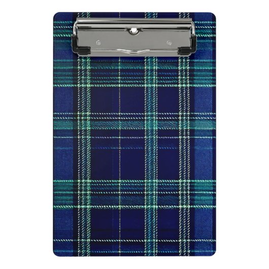 Tartan plaid notebook mini klembord (Voorkant)