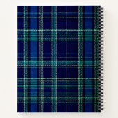 Tartan plaid notebook notitieboek (Achterkant)