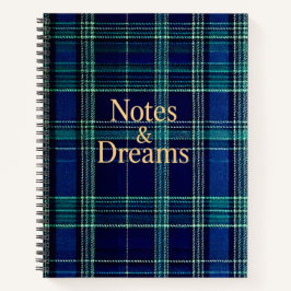 Tartan plaid notebook notitieboek