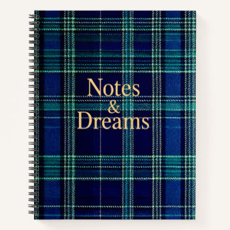 Tartan plaid notebook notitieboek