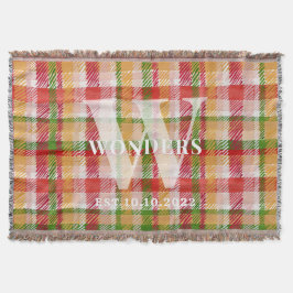 Tartan Plaid op maat gemaakt outdoor feest thema Deken