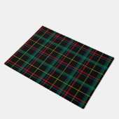 Tartan plaid patroon, groen en rood, deurmat (Schuin)