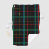 Tartan plaid patroon, groen en rood, golfhanddoek (Insitu)