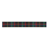 Tartan Plaid Patroon, Groen, Grosgrain Lint (Voorkant)