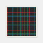 Tartan Plaid Patroon, Groen, Servet (Voorkant)