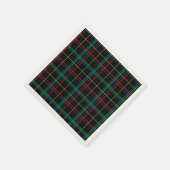 Tartan Plaid Patroon, Groen, Servet (Hoek)
