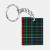 Tartan plaid patroon, groen, sleutelhanger (Voorkant Links)