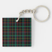 Tartan plaid patroon, groen, sleutelhanger (Achterkant)